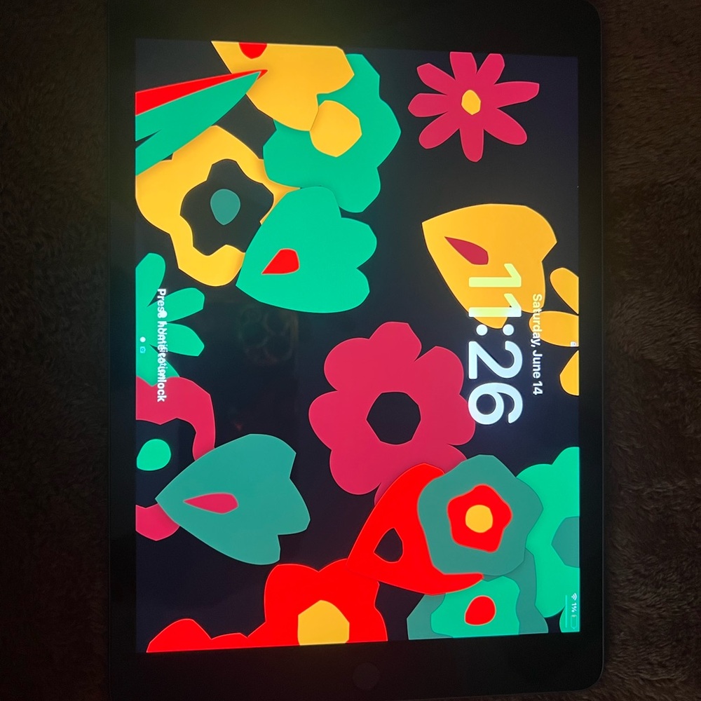 Apple iPad with Vibrant Black Frame